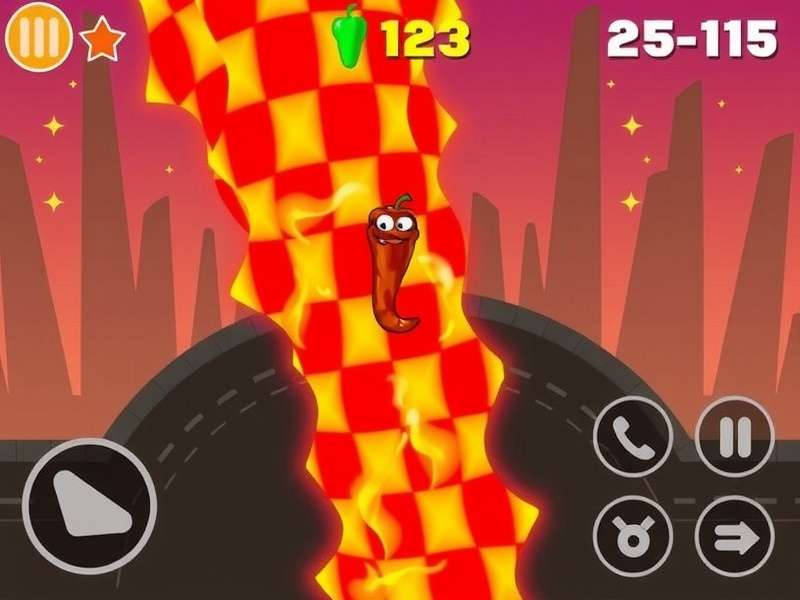 Fiery Pepper Race gameplay screenshot